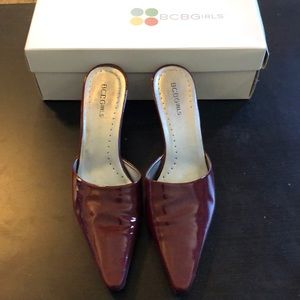 BCBGirls patent mules